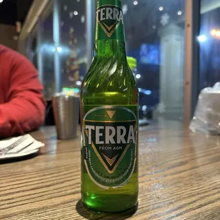 Terra beer, a South Korean pale lager