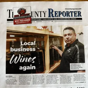 199 Winery &quot;Wines&quot; on Main St. in Azle TX!