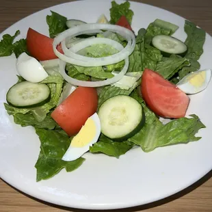 Simple salads like this garden