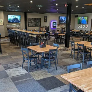 tables and chairs