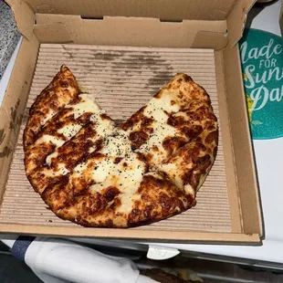 a pizza in a box
