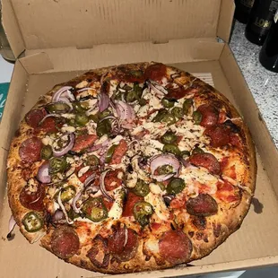 pizza, food