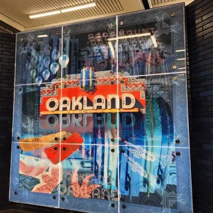 a mural of oakland