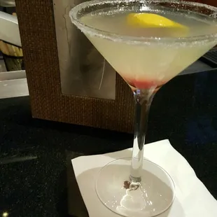 Berry lemon drop martini