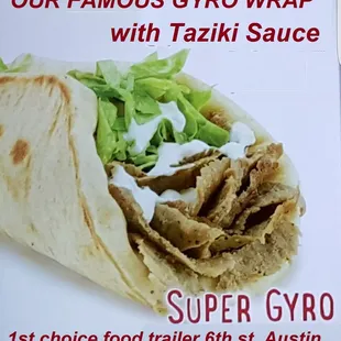 a tortilla wrap