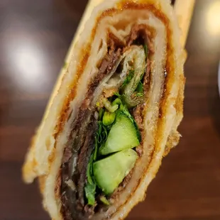 Pan Fried Beef Roll