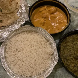 33. Garlic Naan 58. Chicken Korma 28. Saag Paneer