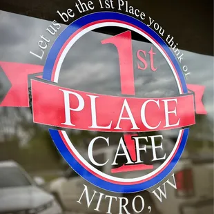 the entrance to the restaurant