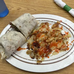 Philly cheese steak wrap