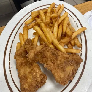 food, fish and chips