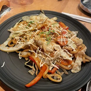 Stir Fried Udon Noodles