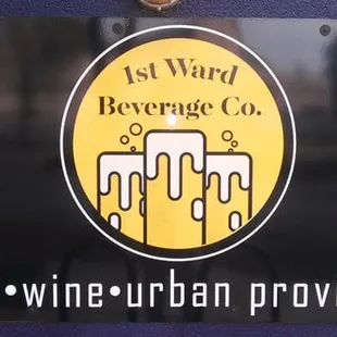 a close up of a sign