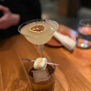 Not Your Viejos Old Fashioned, Lemon Drop Martini