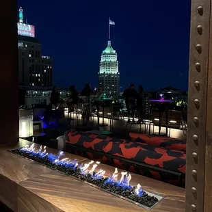 The terrace
