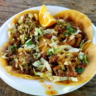 Two thumbs up for these $1.25 taco's..