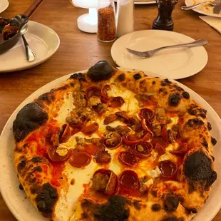 Pizza with pepperoni