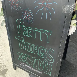 Cute sign outside
