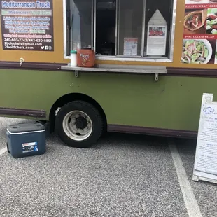 Parked in front of double groove brewery in bel air md