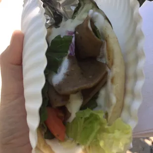 Stale Veggies Lamb Gyro