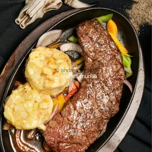 Australian wagyu Skirt 10oz &amp; Gratin potatoes cream cheese