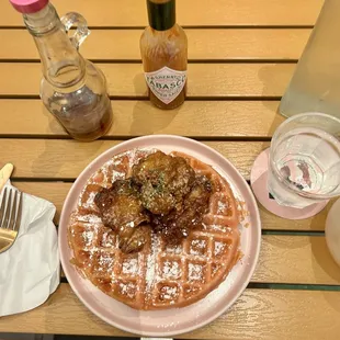 Chicken waffles