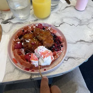 Paradise Chicken and Waffles