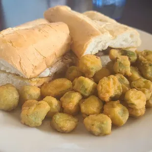 French dip with a side of okra