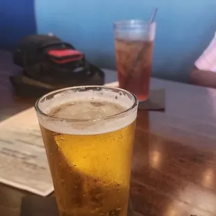 Miller lite and sweet tea!