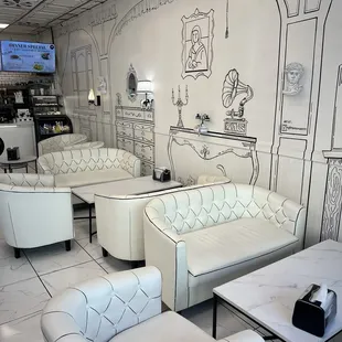Inside seating area