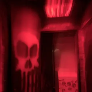 the bathroom is so scary. I LOVE IT