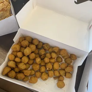 Fried okra.  Crispy and tasty.