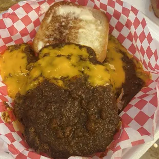 Half pound chili burger.  Chili is spot on