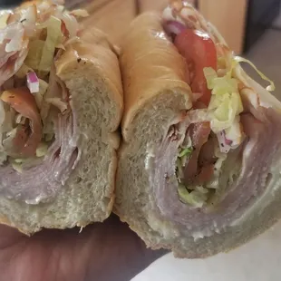 Smoked turkey and provolone cheese