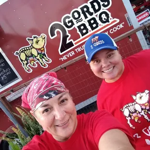 Owners Pat Soto n Shelly Moncivias 2 GORDS BBQ catering..&quot;Never Trust a Skinny Cook&quot;