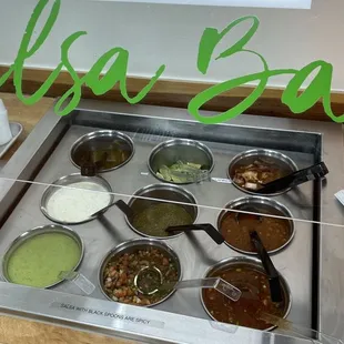 Salsa bar!