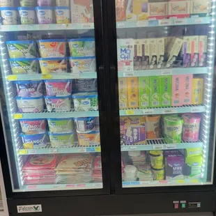 Asian ice cream selection