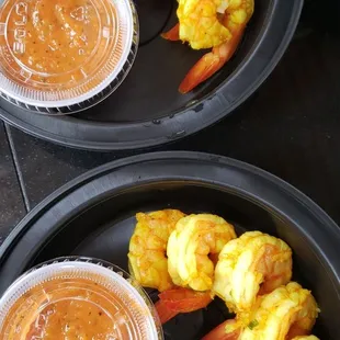 Curry Cocktail Shrimp with Mango Habenero Salsa