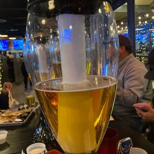 a glass of beer