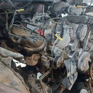 We revitalized this Dodge Ram 4.9L with a complete engine replacement. We deliver top-notch service to get your truck running like new!