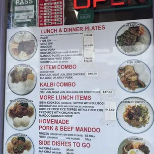 Counter &amp; Menu