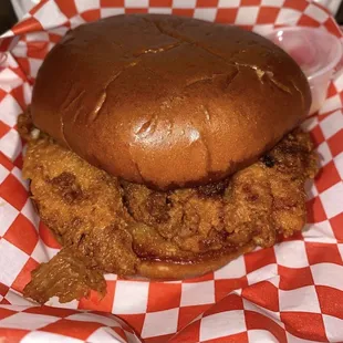 Spicy chicken sandwich