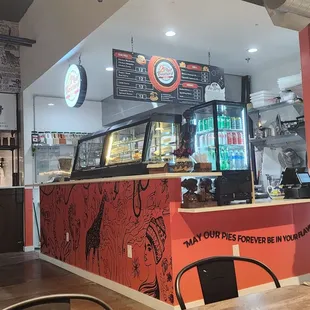 the interior of a restaurant