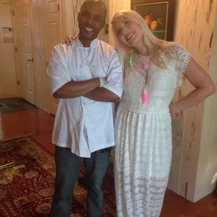 Brandon with the Bride to be Amy!!