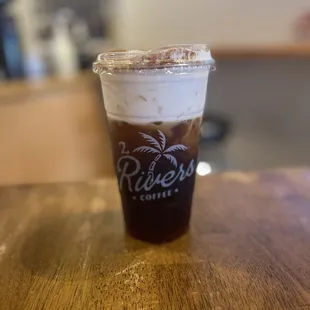 Coffee &amp; Smokes (summer seasonal cold brew + foam)