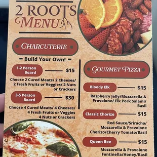 Food menu