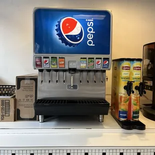 a pepsi soda machine