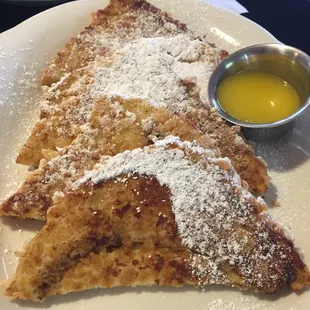 Ann's Krispy French toast = good. Pancakes were even better.