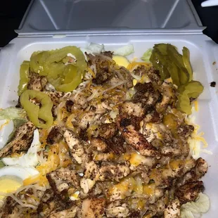 Grilled chicken salad extra chicken