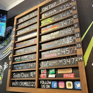 the menu