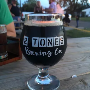 Chocolate coconut milk stout